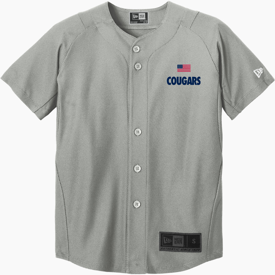 South Brunswick Cougars <span class="pdp-name-mascot">South Brunswick Cougars</span> New Era Youth Diamond Era Full-Button Jersey