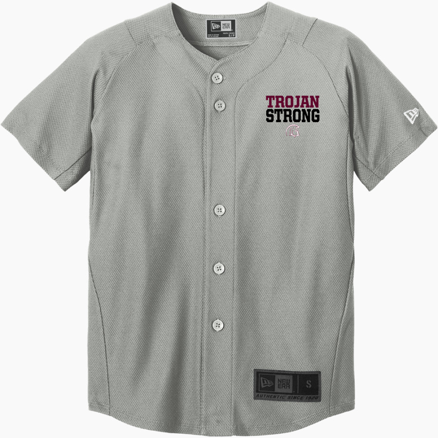 North Crawford Trojans New Era Youth Diamond Era Full-Button Jersey