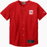 Belle Plaine Tigers New Era Youth Diamond Era Full-Button Jersey Front Thumbnail