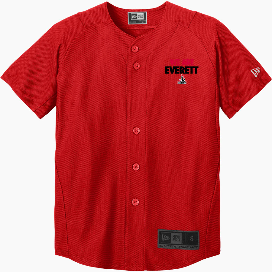 Everett Trojan <span class="pdp-name-mascot">Everett Trojans</span> New Era Youth Diamond Era Full-Button Jersey
