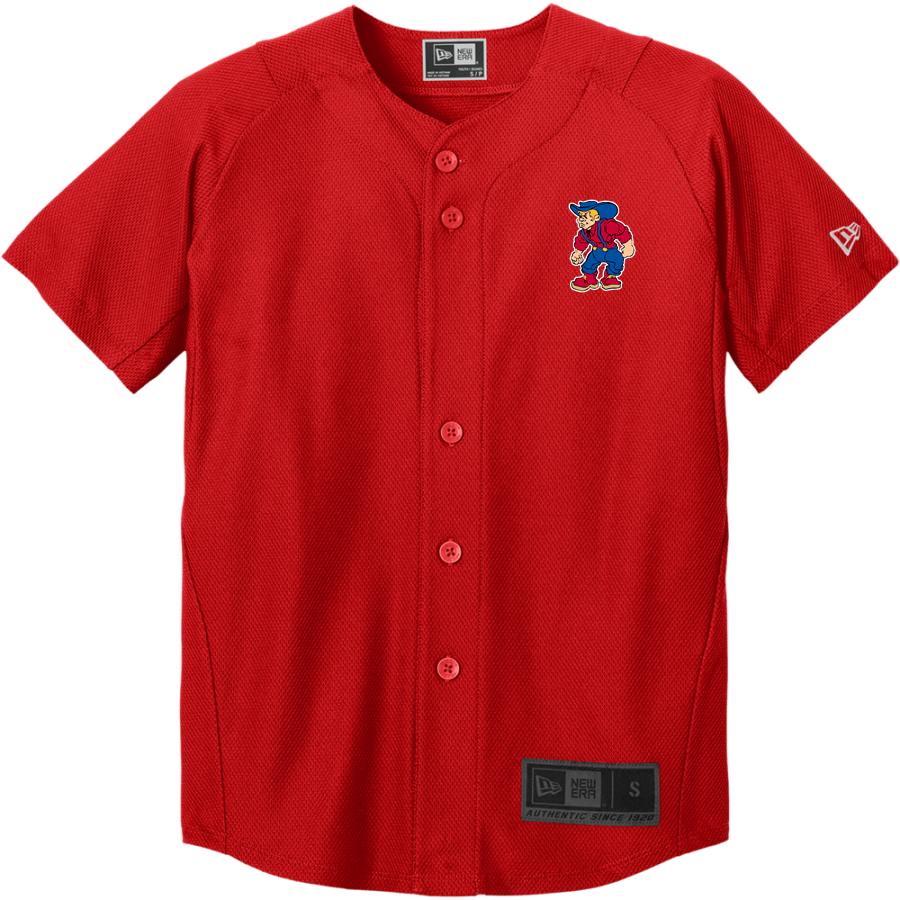 Plainfield Quakers <span class="pdp-name-mascot">Plainfield Quakers</span> New Era Youth Diamond Era Full-Button Jersey