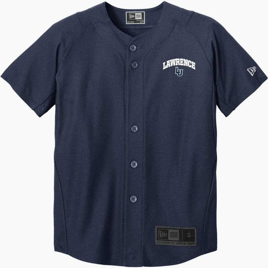 Lawrence University Vikings Online Store <span class="pdp-name-mascot">Lawrence</span> New Era Youth Diamond Era Full-Button Jersey
