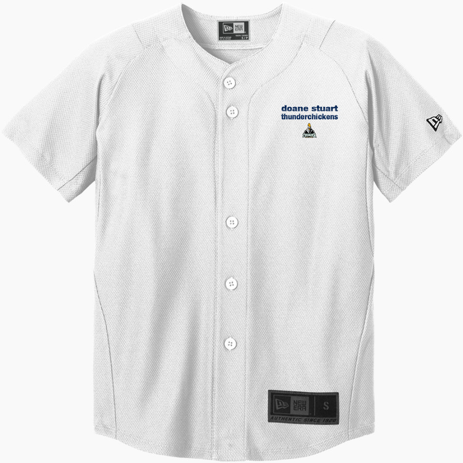 Doane Stuart Thunderchickens Thunderchickens <span class="pdp-name-mascot">Doane Stuart Thunderchickens</span> New Era Youth Diamond Era Full-Button Jersey