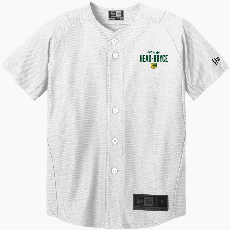 Head-Royce Jayhawks <span class="pdp-name-mascot">Head-Royce Jayhawks</span> New Era Youth Diamond Era Full-Button Jersey