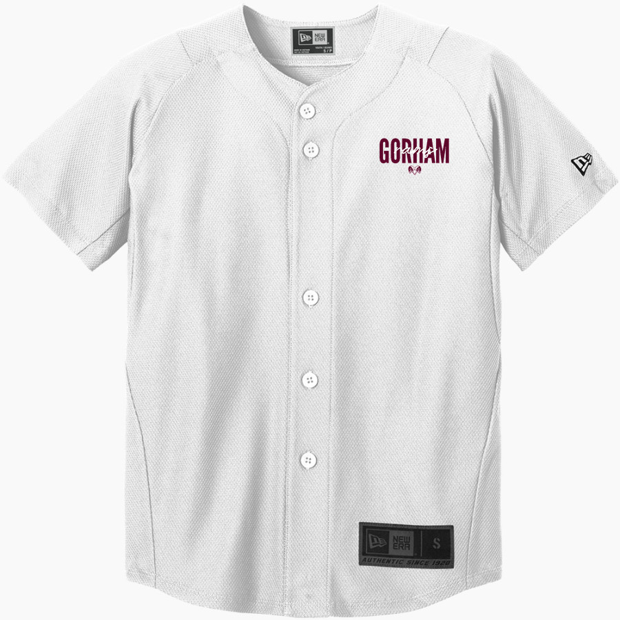 GORHAM HIGH SCHOOL RAMS <span class="pdp-name-mascot">GORHAM RAMS</span> New Era Youth Diamond Era Full-Button Jersey