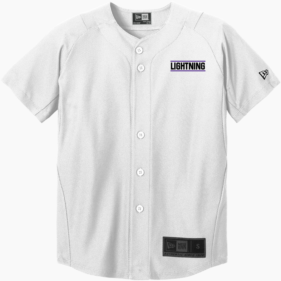 LIBERTY HIGH SCHOOL LIGHTNING <span class="pdp-name-mascot">LIBERTY LIGHTNING</span> New Era Youth Diamond Era Full-Button Jersey