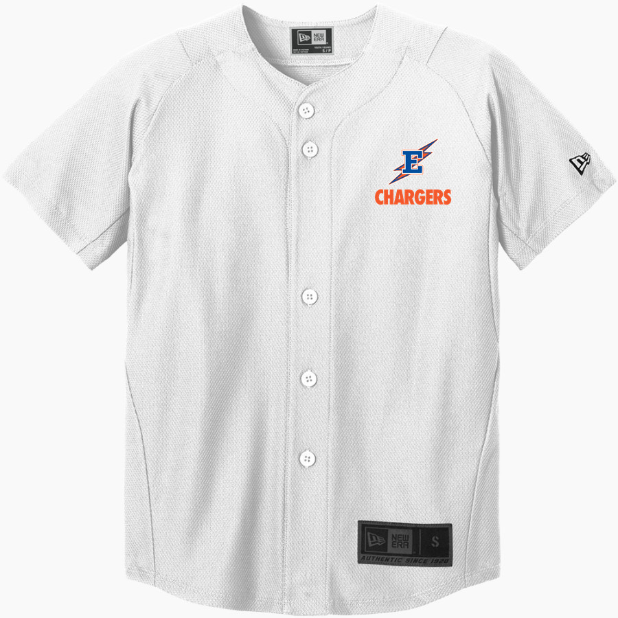 EDISON HIGH SCHOOL CHARGERS <span class="pdp-name-mascot">EDISON CHARGERS</span> New Era Youth Diamond Era Full-Button Jersey