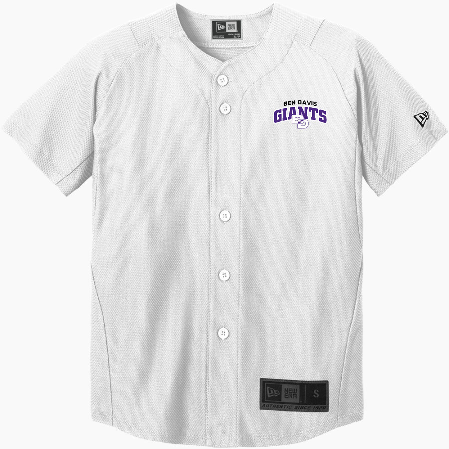 Ben Davis Giants New Era Youth Diamond Era Full-Button Jersey