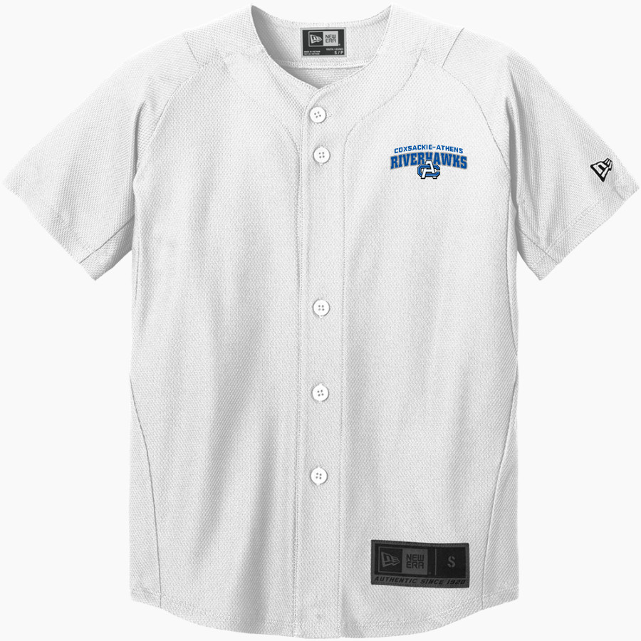 Coxsackie-Athens High School Riverhawks official sideline store <span class="pdp-name-mascot">Coxsackie-Athens Riverhawks</span> New Era Youth Diamond Era Full-Button Jersey