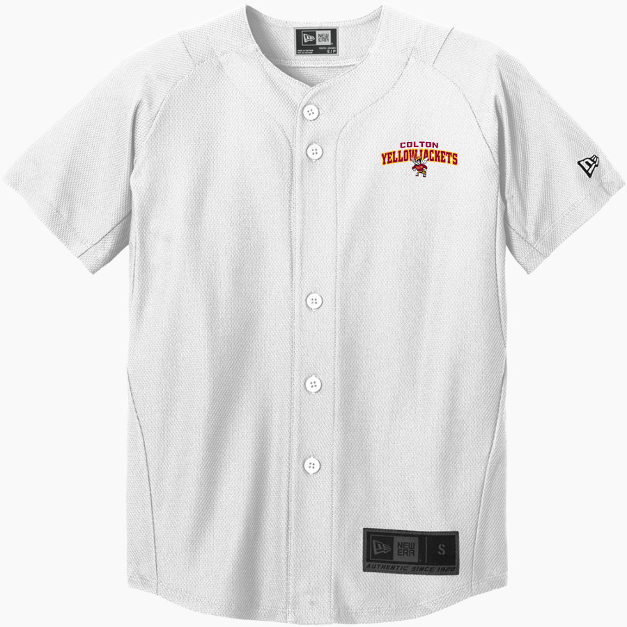 COLTON HIGH SCHOOL YELLOWJACKETS <span class="pdp-name-mascot">COLTON YELLOWJACKETS</span> New Era Youth Diamond Era Full-Button Jersey
