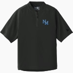 NORTH MASON HIGH SCHOOL BULLDOGS <span class="pdp-name-mascot">NORTH MASON BULLDOGS</span> New Era Youth Cage Short Sleeve 1/4 Zip Jacket Front Thumbnail