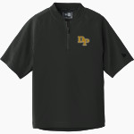 Devon Prep <span class="pdp-name-mascot">Devon Tide</span> New Era Youth Cage Short Sleeve 1/4 Zip Jacket Front Thumbnail