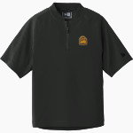 Fowler Grizzlies New Era Youth Cage Short Sleeve 1/4 Zip Jacket Front Thumbnail