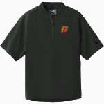 HILLCREST HIGH SCHOOL TROJANS <span class="pdp-name-mascot">Hillcrest High School TROJANS</span> New Era Youth Cage Short Sleeve 1/4 Zip Jacket Front Thumbnail