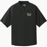 Bryant Bulldogs <span class="pdp-name-mascot">Bryant Bulldogs</span> New Era Youth Cage Short Sleeve 1/4 Zip Jacket Front Thumbnail