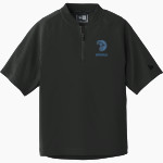 BARTLESVILLE HIGH SCHOOL BRUINS New Era Youth Cage Short Sleeve 1/4 Zip Jacket Front Thumbnail