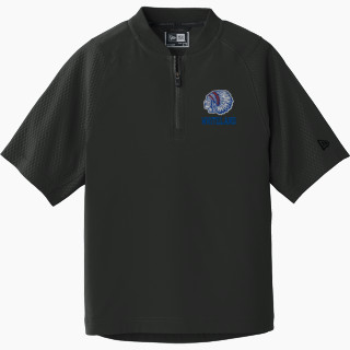 New Era Youth Cage Short Sleeve 1/4 Zip Jacket