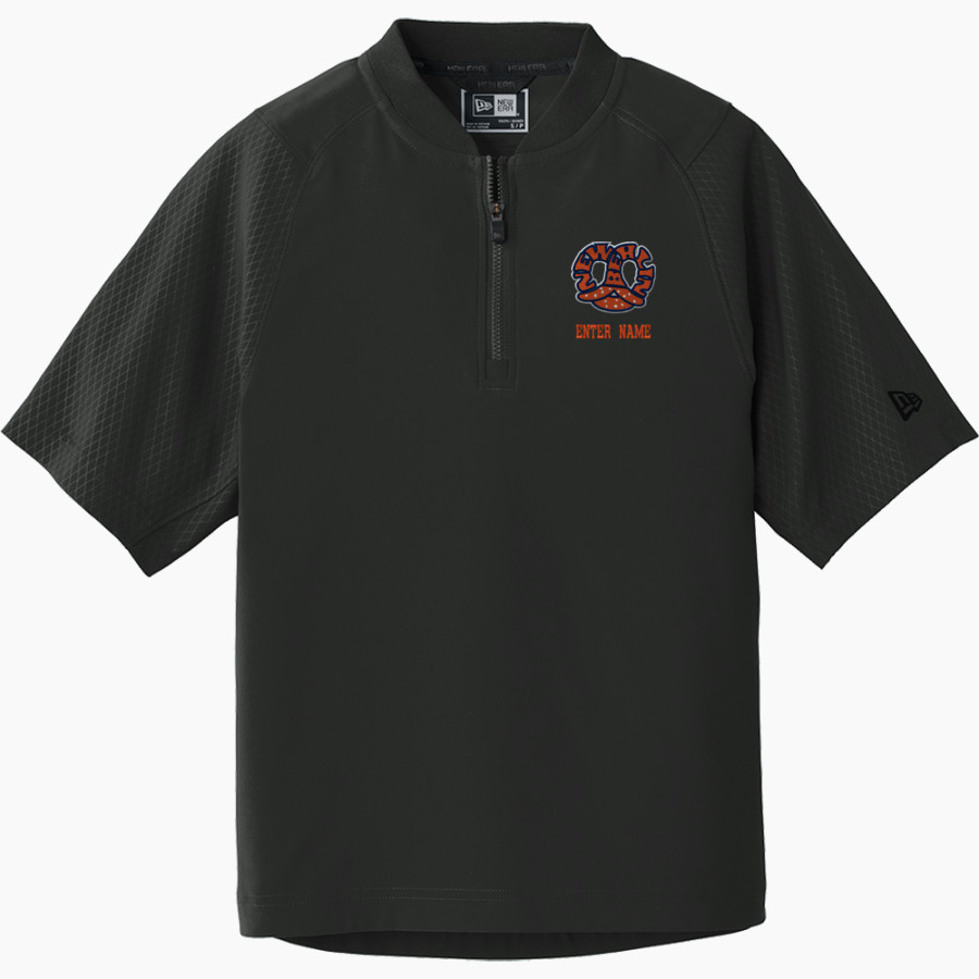 NEW BERLIN HIGH SCHOOL PRETZELS <span class="pdp-name-mascot">NEW BERLIN PRETZELS</span> New Era Youth Cage Short Sleeve 1/4 Zip Jacket