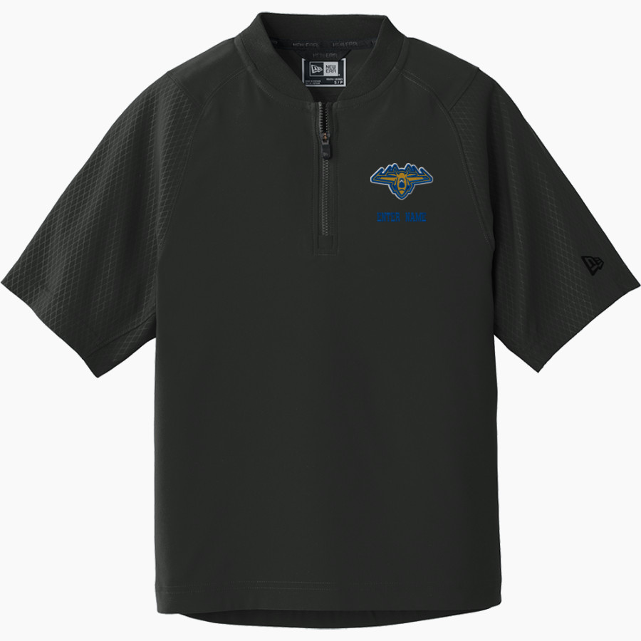 CLYDE HIGH SCHOOL FLIERS <span class="pdp-name-mascot">CLYDE FLIERS</span> New Era Youth Cage Short Sleeve 1/4 Zip Jacket