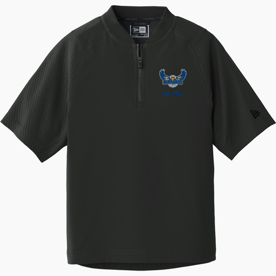 East Hoke Eagles <span class="pdp-name-mascot">East Hoke Eagles</span> New Era Youth Cage Short Sleeve 1/4 Zip Jacket
