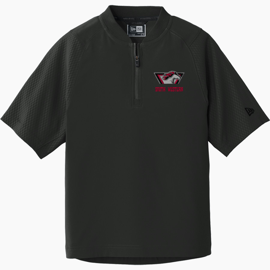 SOUTH WESTERN SENIOR HIGH SCHOOL MUSTANGS <span class="pdp-name-mascot">SOUTH WESTERN MUSTANGS</span> New Era Youth Cage Short Sleeve 1/4 Zip Jacket