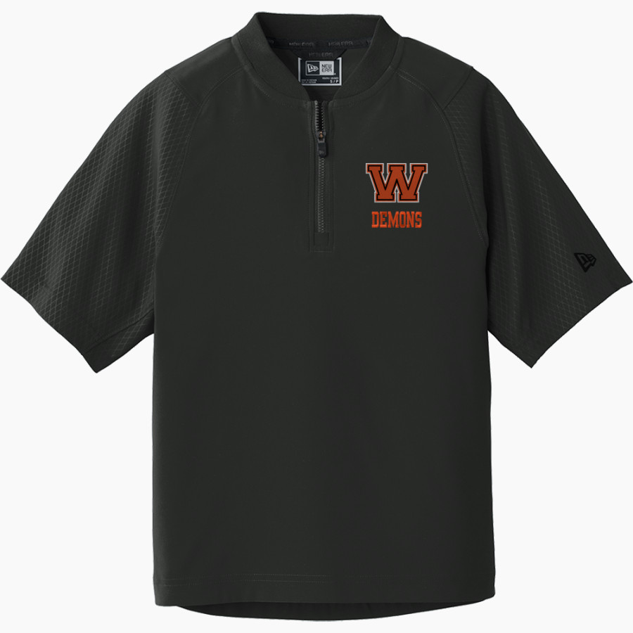 WILLIAMSTOWN HIGH SCHOOL DEMONS <span class="pdp-name-mascot">WILLIAMSTOWN DEMONS</span> New Era Youth Cage Short Sleeve 1/4 Zip Jacket