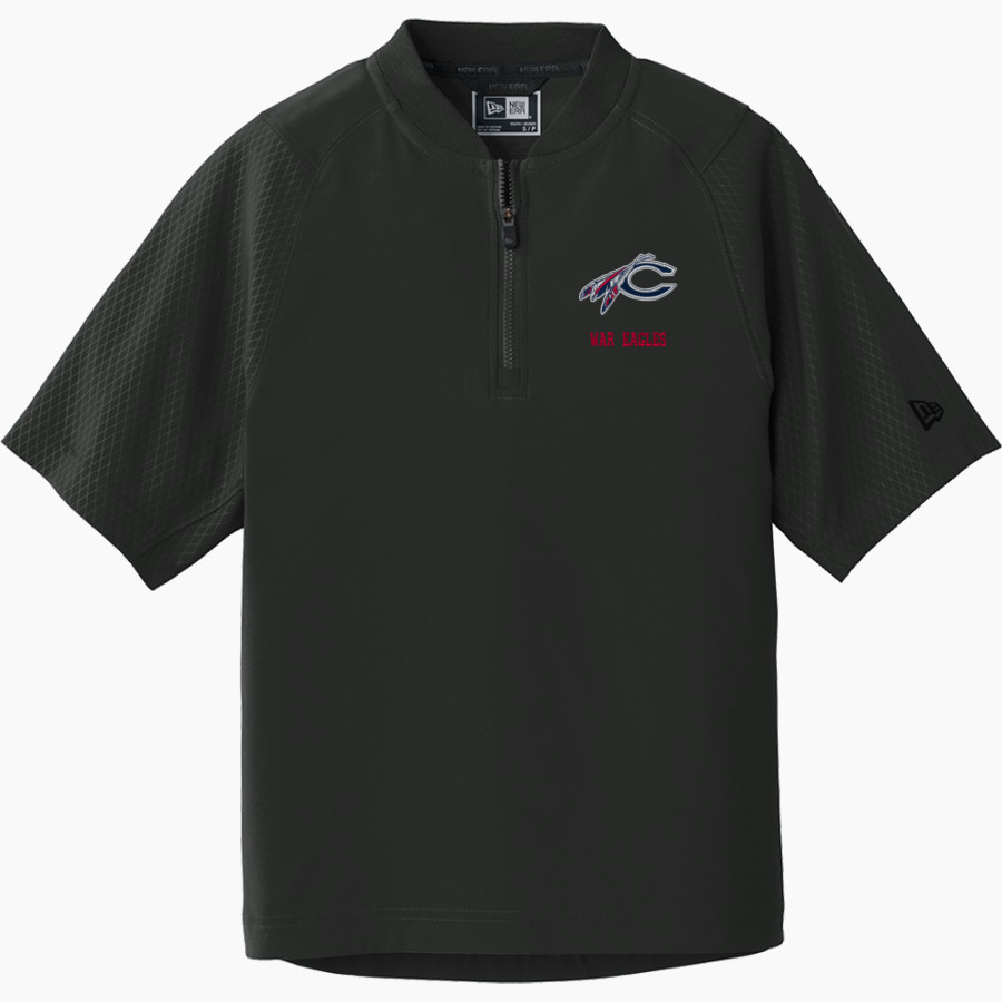 Camden War Eagles <span class="pdp-name-mascot">Camden Eagles</span> New Era Youth Cage Short Sleeve 1/4 Zip Jacket