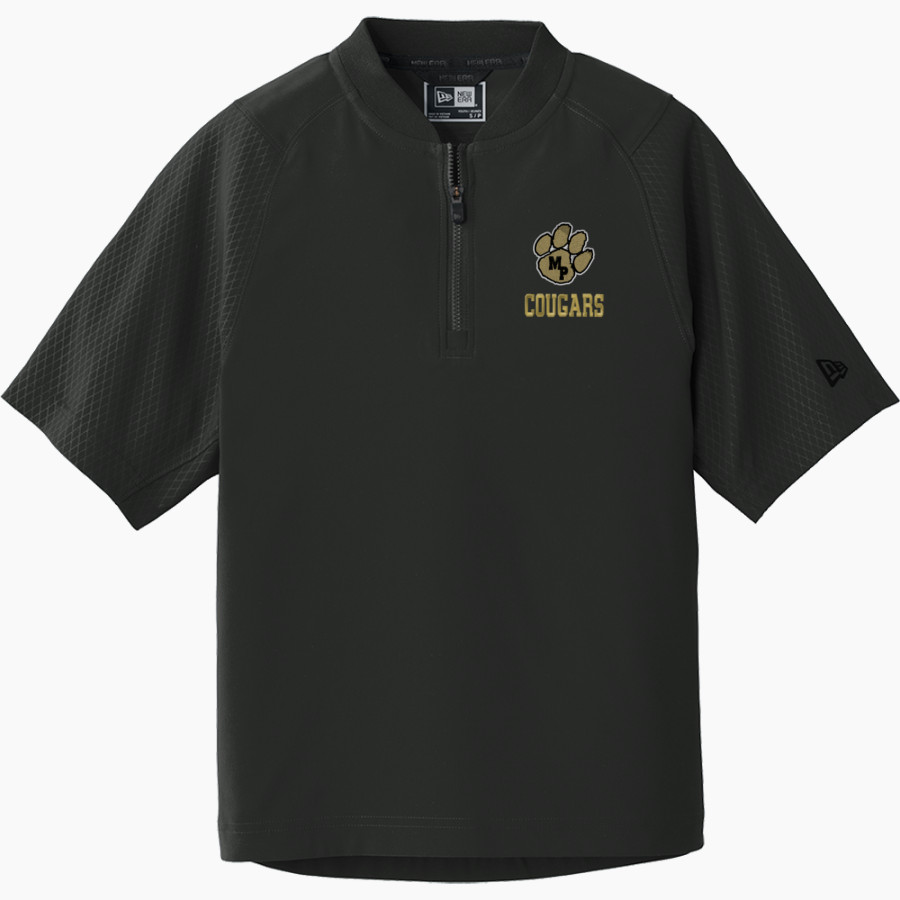 Manassas Park Cougars New Era Youth Cage Short Sleeve 1/4 Zip Jacket