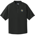 DIME BOX HIGH SCHOOL LONGHORNS <span class="pdp-name-mascot">DIME BOX LONGHORNS</span> New Era Youth Cage Short Sleeve 1/4 Zip Jacket Front Thumbnail