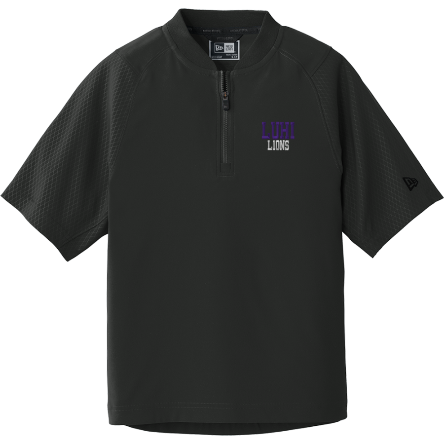 LUHI Lions <span class="pdp-name-mascot">Lutheran Lions</span> New Era Youth Cage Short Sleeve 1/4 Zip Jacket