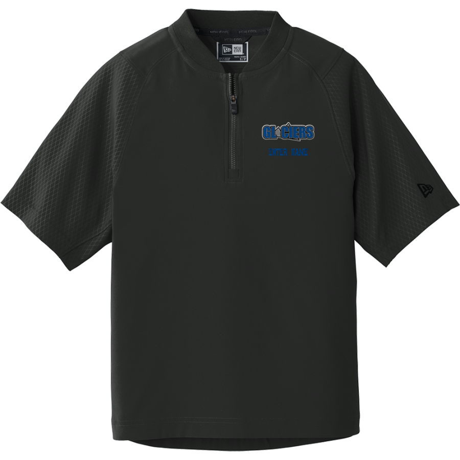 Ohio Glaciers Glaciers <span class="pdp-name-mascot">Ohio Glaciers Glaciers</span> New Era Youth Cage Short Sleeve 1/4 Zip Jacket