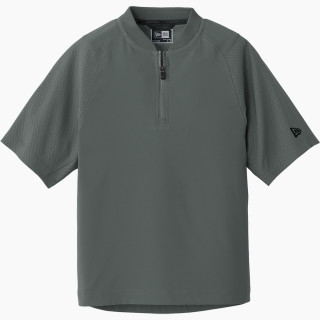 New Era Youth Cage Short Sleeve 1/4 Zip Jacket