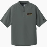 AIC Yellow Jackets Sideline Store New Era Youth Cage Short Sleeve 1/4 Zip Jacket Front Thumbnail