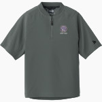 Defiance College Yellow Jackets <span class="pdp-name-mascot">Defiance College Yellow Jackets</span> New Era Youth Cage Short Sleeve 1/4 Zip Jacket Front Thumbnail