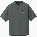 Minnesota State University Mankato <span class="pdp-name-mascot">Minnesota State Mavericks</span> New Era Youth Cage Short Sleeve 1/4 Zip Jacket Front Thumbnail