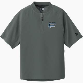 New Era Youth Cage Short Sleeve 1/4 Zip Jacket