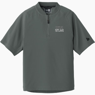 New Era Youth Cage Short Sleeve 1/4 Zip Jacket