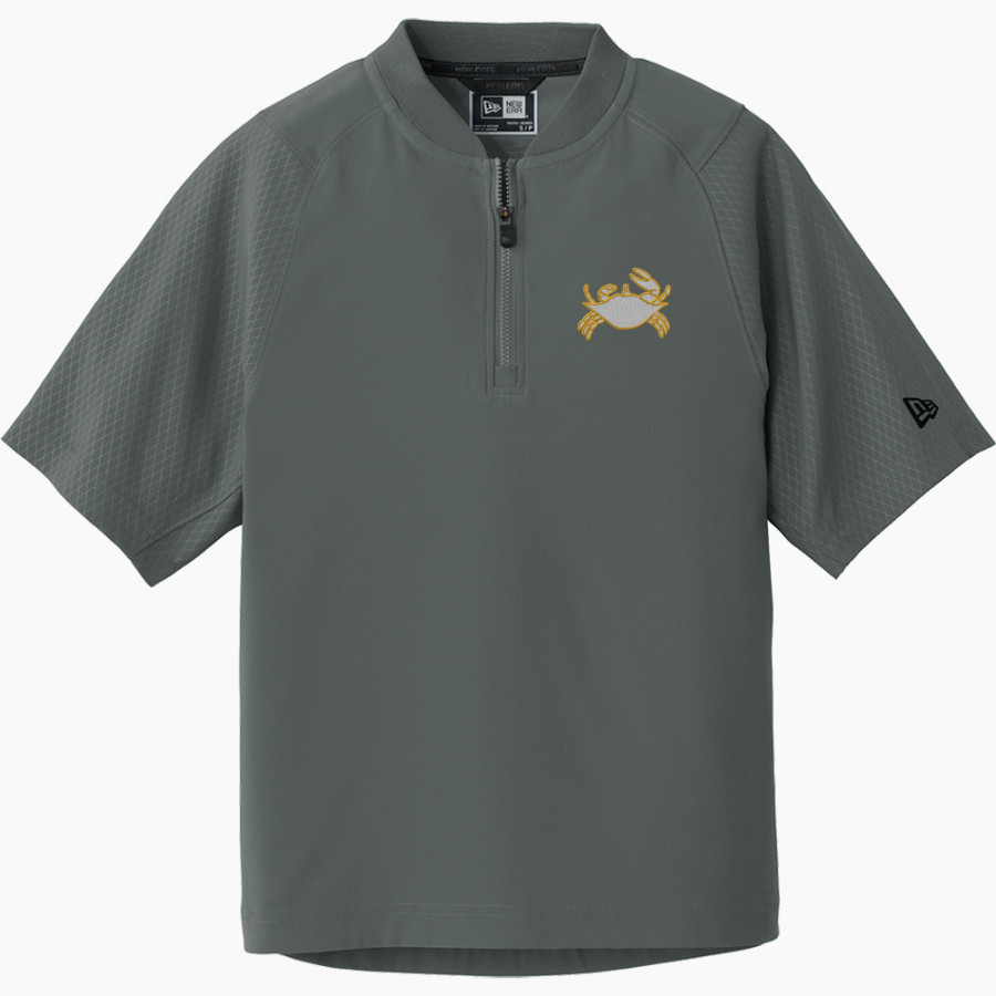 Travis Fiddler Crabs New Era Youth Cage Short Sleeve 1/4 Zip Jacket