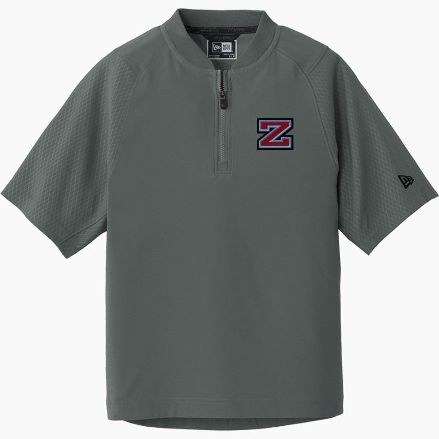 Zachary Broncos <span class="pdp-name-mascot">Zachary Broncos</span> New Era Youth Cage Short Sleeve 1/4 Zip Jacket