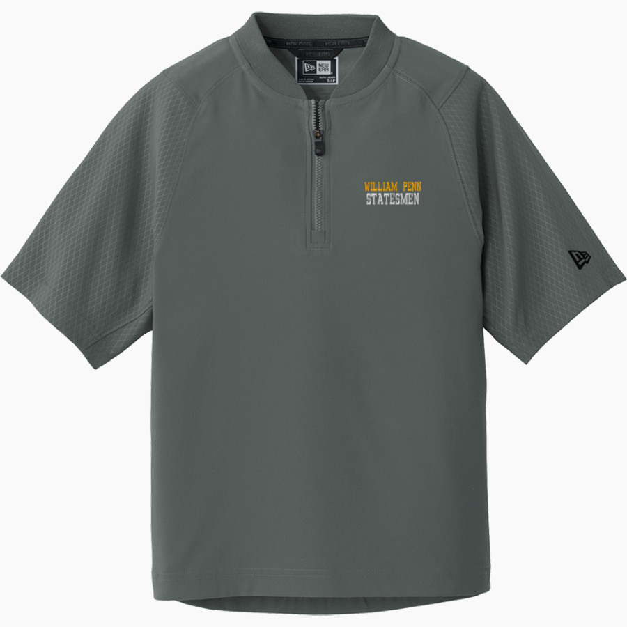 William Penn Statesmen <span class="pdp-name-mascot">William Penn Statesmen</span> New Era Youth Cage Short Sleeve 1/4 Zip Jacket