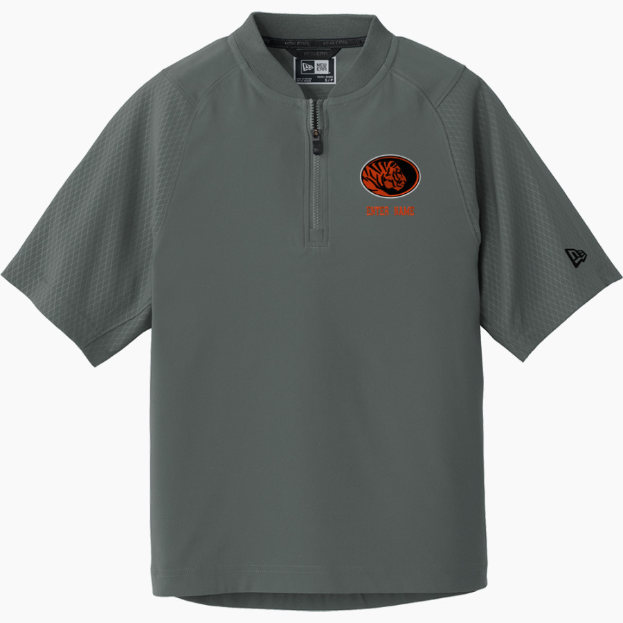 ECU Tigers <span class="pdp-name-mascot">East Central Tigers</span> New Era Youth Cage Short Sleeve 1/4 Zip Jacket