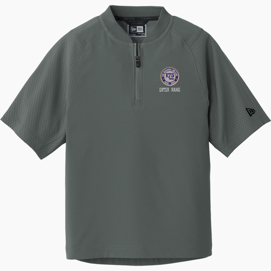 Defiance College Yellow Jackets <span class="pdp-name-mascot">Defiance College Yellow Jackets</span> New Era Youth Cage Short Sleeve 1/4 Zip Jacket