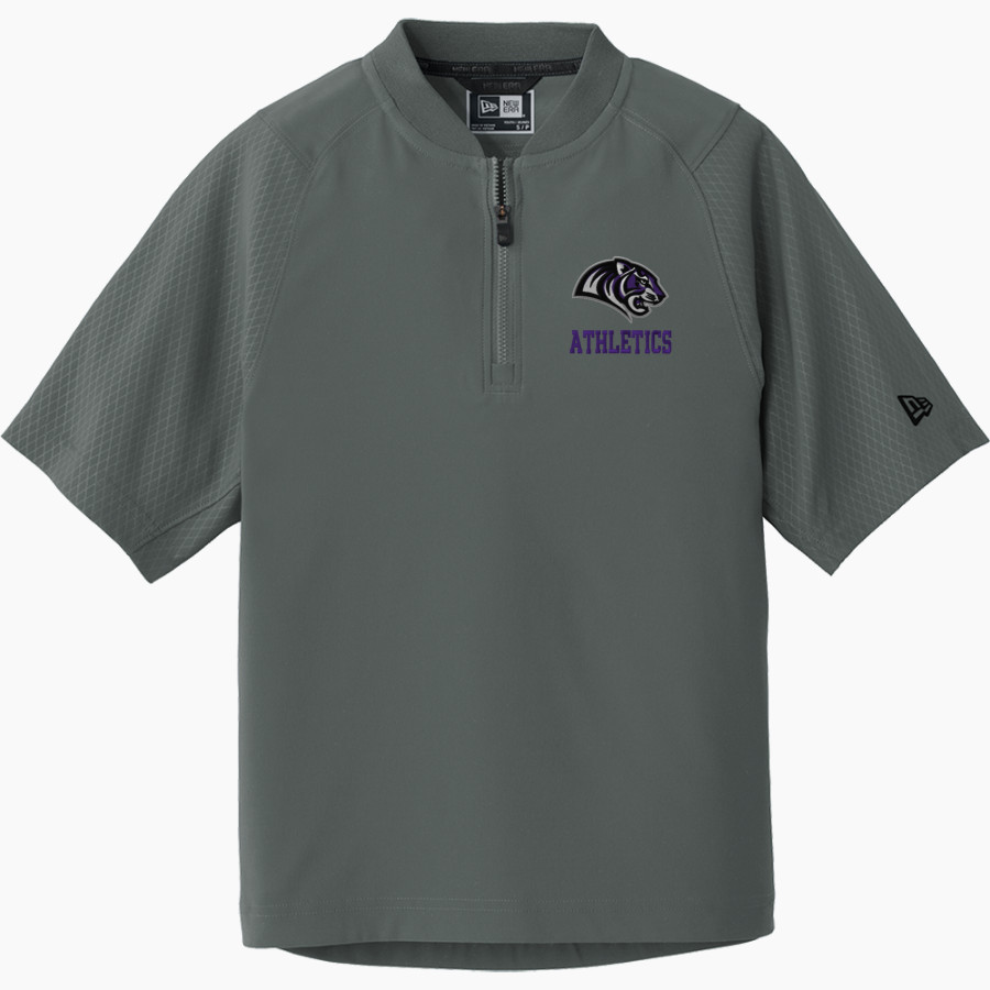 King's Ridge Christian Tigers New Era Youth Cage Short Sleeve 1/4 Zip Jacket