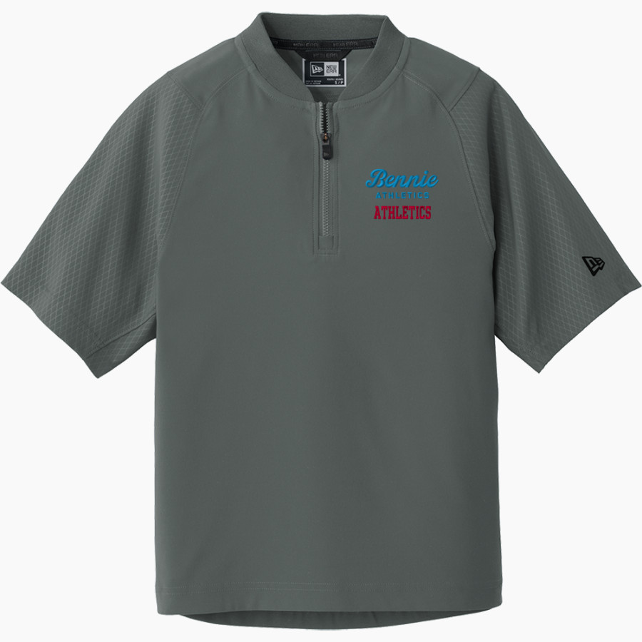 COLLEGE OF ST BENEDICT Bennies <span class="pdp-name-mascot">COLLEGE OF ST BENEDICT</span> New Era Youth Cage Short Sleeve 1/4 Zip Jacket