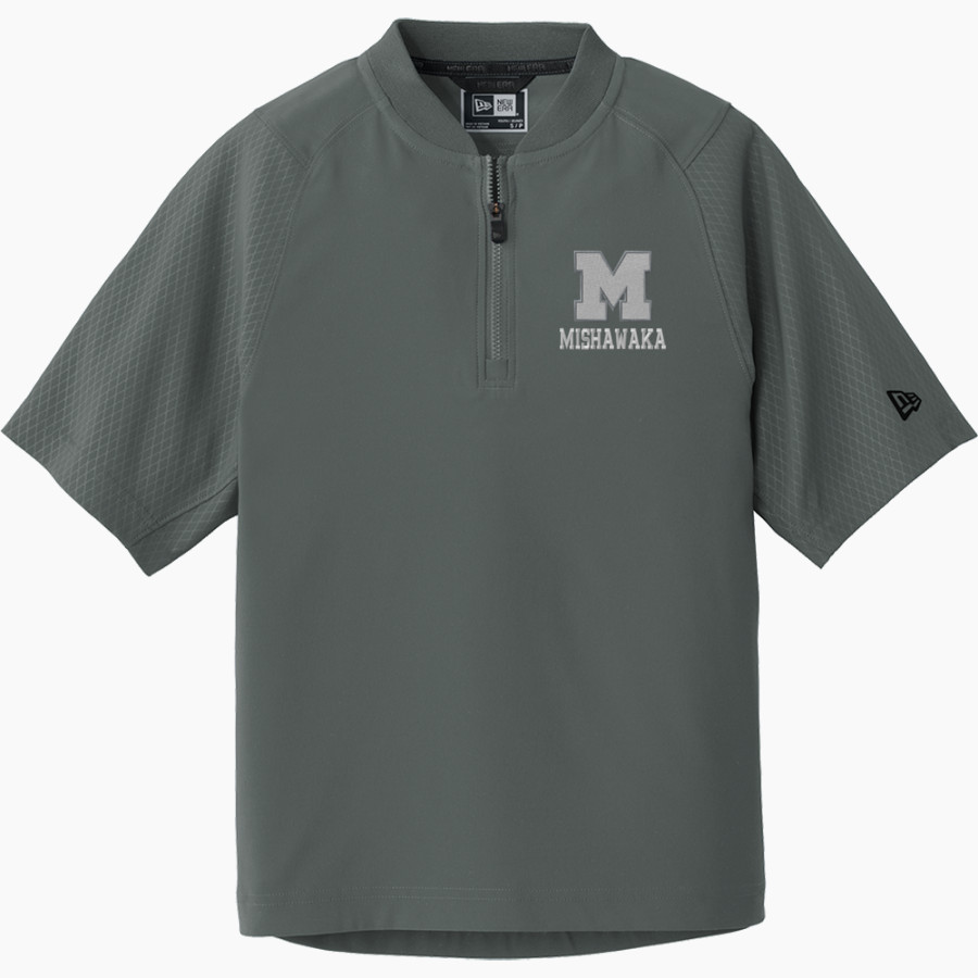 Mishawaka Cavemen New Era Youth Cage Short Sleeve 1/4 Zip Jacket
