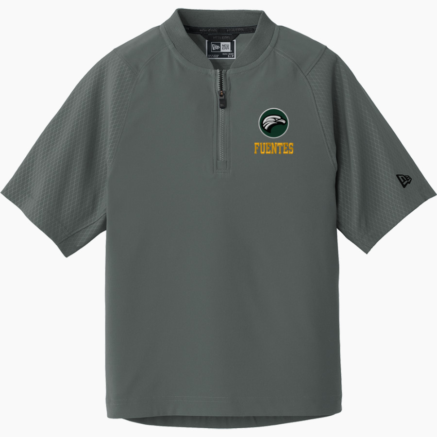 Fuentes Eagles New Era Youth Cage Short Sleeve 1/4 Zip Jacket
