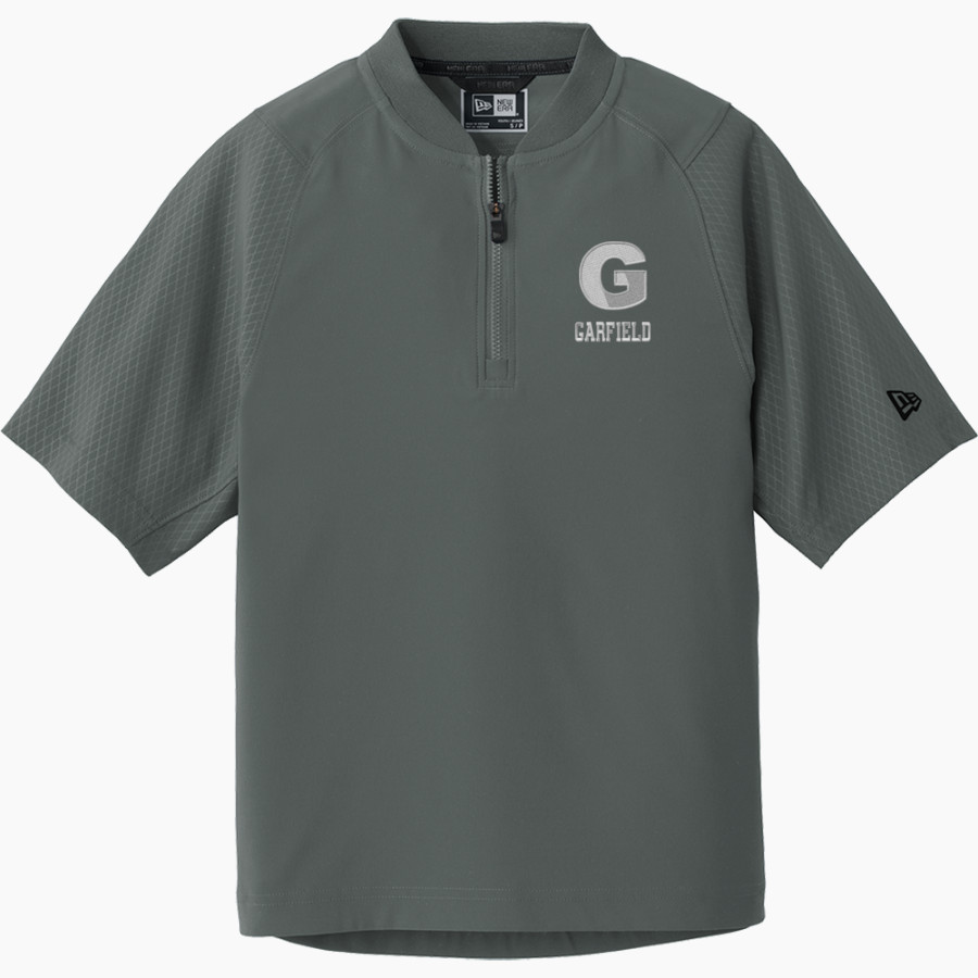 Garfield Bulldogs New Era Youth Cage Short Sleeve 1/4 Zip Jacket