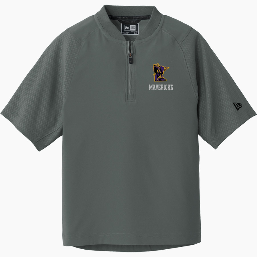 Minnesota State University Mankato <span class="pdp-name-mascot">Minnesota State Mavericks</span> New Era Youth Cage Short Sleeve 1/4 Zip Jacket