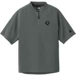 Laney Buccaneers <span class="pdp-name-mascot">Laney Buccaneers</span> New Era Youth Cage Short Sleeve 1/4 Zip Jacket Front Thumbnail