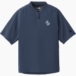 University of San Diego Toreros New Era Youth Cage Short Sleeve 1/4 Zip Jacket Front Thumbnail